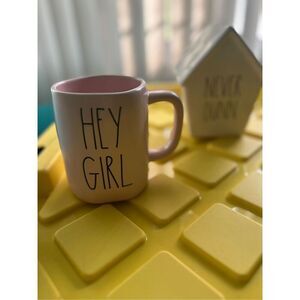 Rae Dunn HEY GIRL Pink Mug